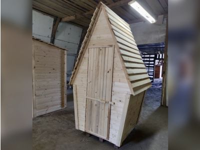 Туалет деревянный СПР Треугольник фото 1